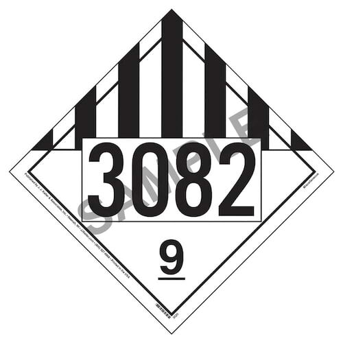 3082 Placard - Class 9 Miscellaneous